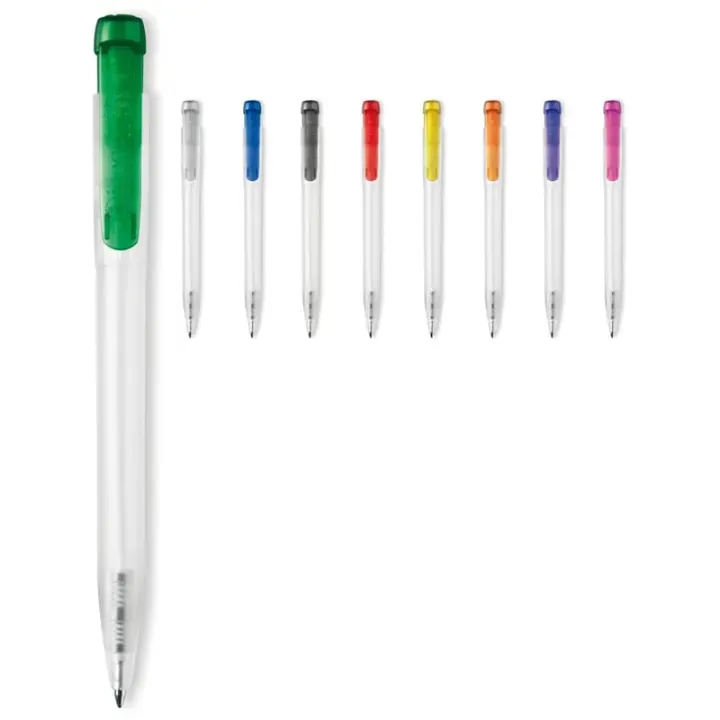 Ball pen Ingeo TM Pen Clear transparent - LT87543 (gadzety reklamowe)